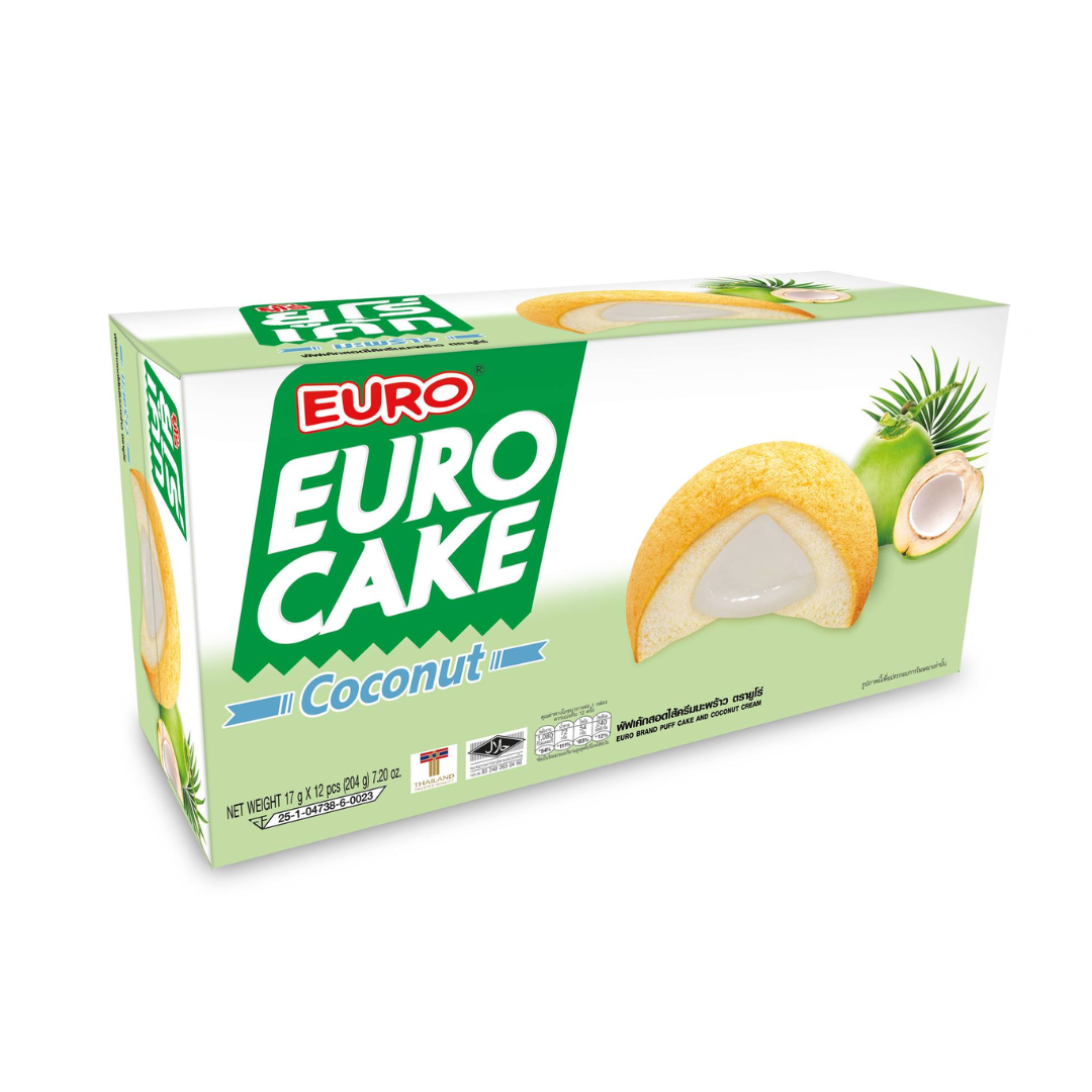 Bánh Trứng Euro Cake 204g - Nhân Dừa