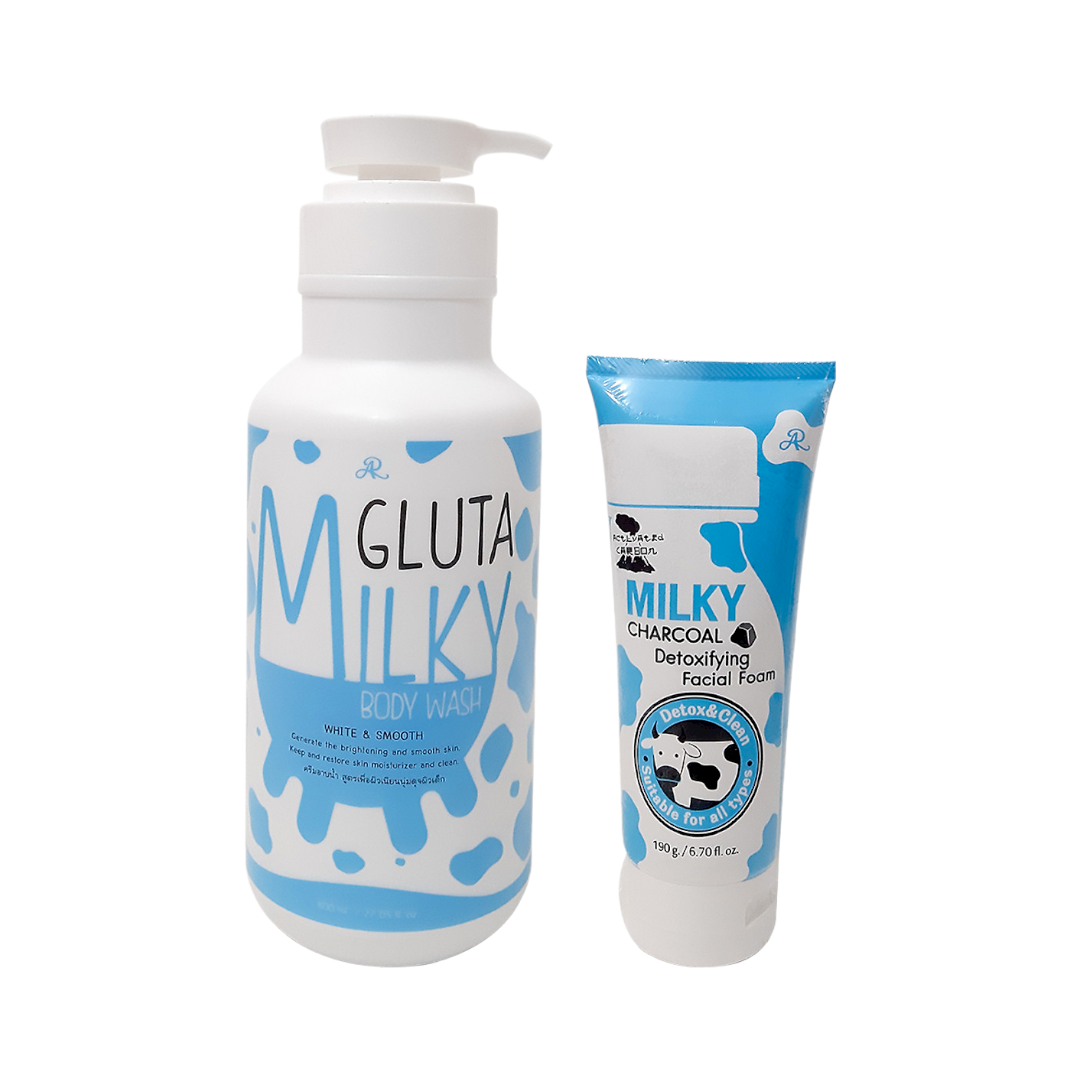 Sữa Tắm Milky Gluta Tặng Kèm Sữa Rửa Mặt Milky Gluta