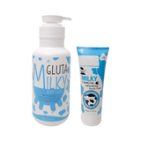 Set sữa tắm + rửa mặt Gluta Milky