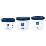 Bộ 3 Hộp Nhựa Đựng Thực Phẩm Tròn Thấp Micron Ware