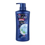 Dầu Gội Clear Men Cool Sport Bạc Hà Sạch Gàu 390ml