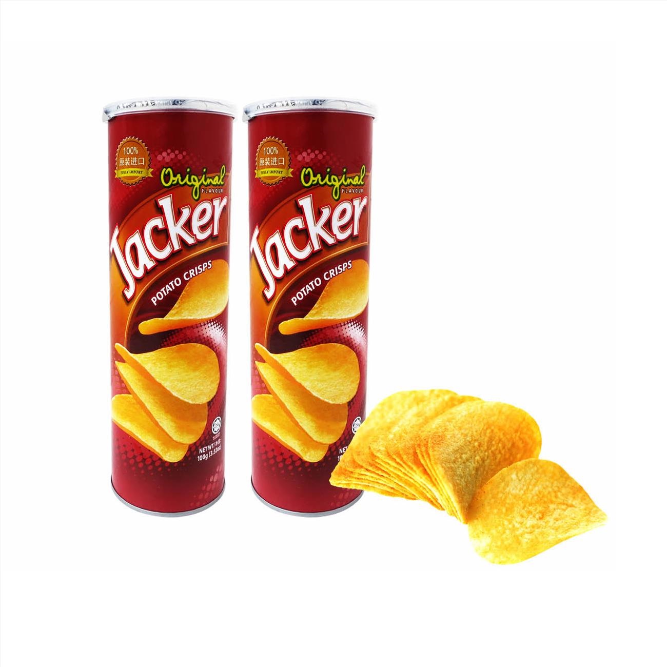 Snack Khoai Tây Lát Jacker Lon 100g