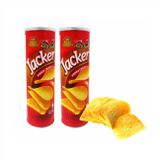Snack Khoai Tây Lát Jacker Lon 100g Vị Cay