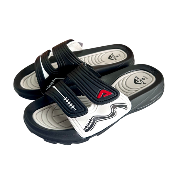 Dép Quai Ngang Bé Trai ADDA 31R6Z Màu Đen Trắng