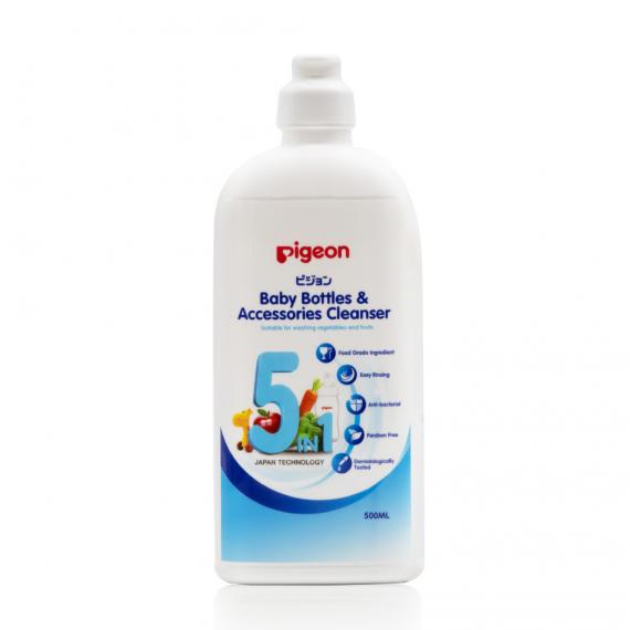 Nước Rửa Bình Và Rau Củ Quả PIGEON Eco 500ml 5in1