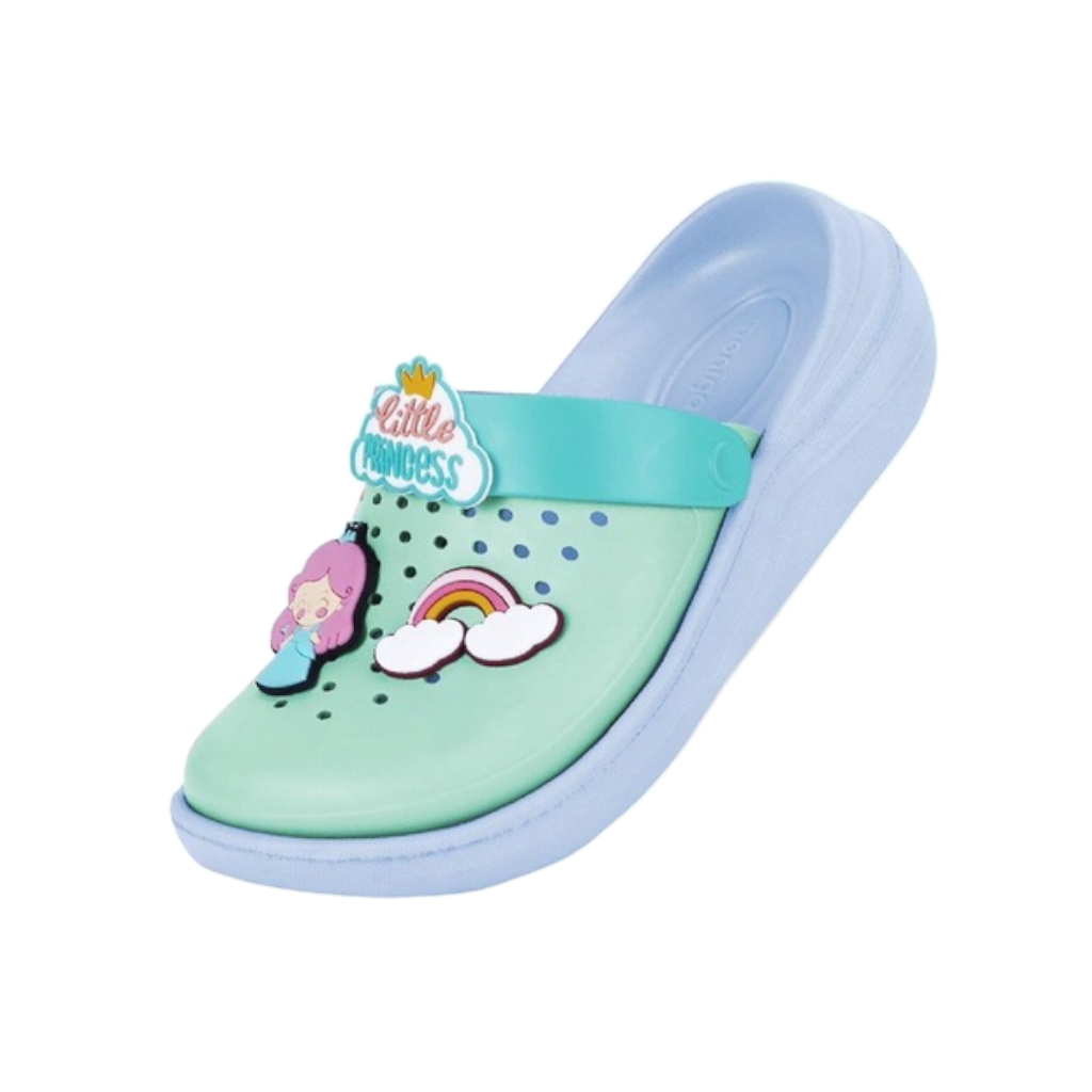 Dép Trẻ Em Monokids DN-01 Rainbow Unicorn - Blue Light Blue