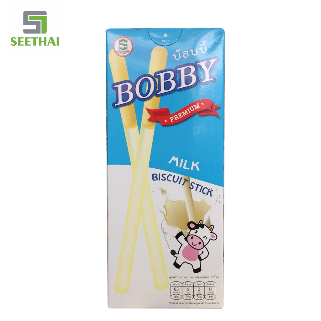 Bánh Que Bobby Phủ Kem Sữa 18g