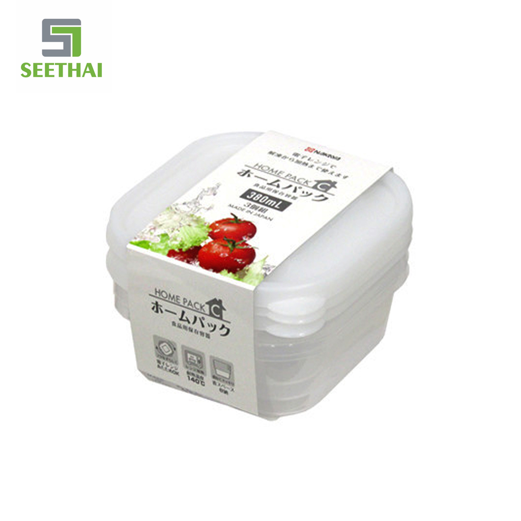 Bộ 03 Hộp đựng thực phẩm K292-4 380ml