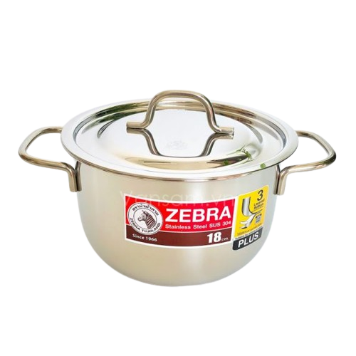 Nồi Zebra Extra Infinity 3 đáy Nắp Bằng 18cm 2,5L