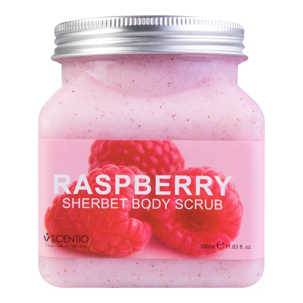 Tẩy tế bào chết toàn thân chiết xuất Mâm Xôi Scentio Raspberry 350ml