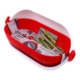 Bộ chậu rổ tiện lợi Nhựa BPA Free Cao Cấp K311 - Đỏ