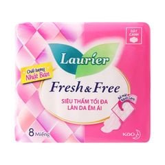 Băng Vệ Sinh Laurier Fresh & Free Dày Cánh 8 miếng