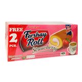 Bánh Bông Lan Fershay Roll Vị Dâu 240g