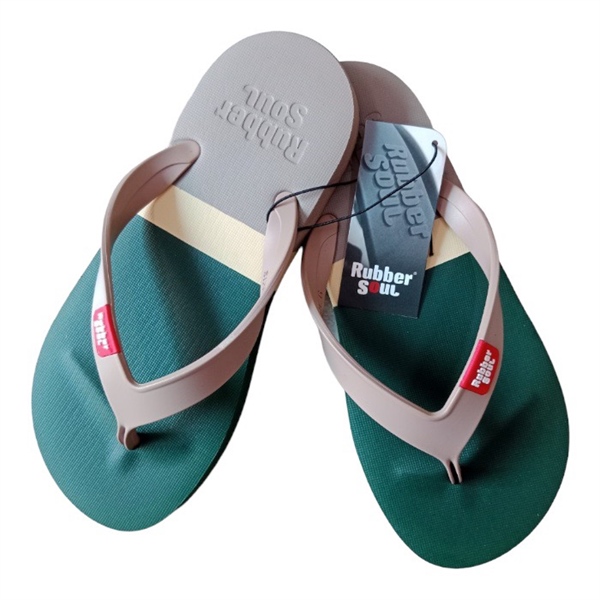 Dép Xỏ Ngón Nam Rubber Soul Balance 3 - Olive Green & Nude