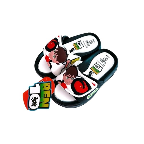 Dép Quai Ngang Trẻ Em ADDA 31R3W Ben10 Trắng