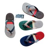 Dép Xỏ Ngón Nam Rubber Soul Balance 3 - Navy Blue&Red Dark Gray