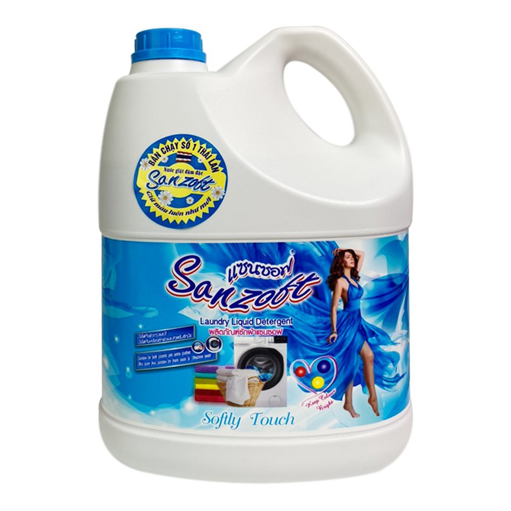 Nước Giặt Xả Đậm Đặc Sanzoft Hương Hoa Ly Tươi Mát 6in1 3.5L