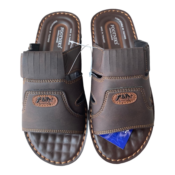 Dép Da FOOTNIKS FN-0941 Màu Nâu