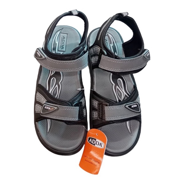 Dép Sandal Nam ADDA 2N27 - Xám Gray Black