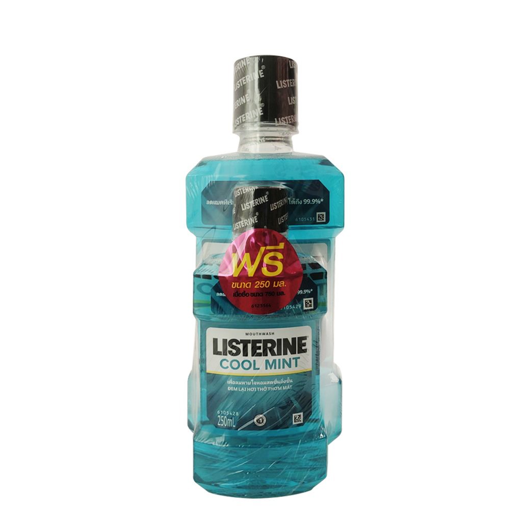 Nước Súc Miệng Listerine Cool Mint 750ml (tặng kèm chai 250ml)