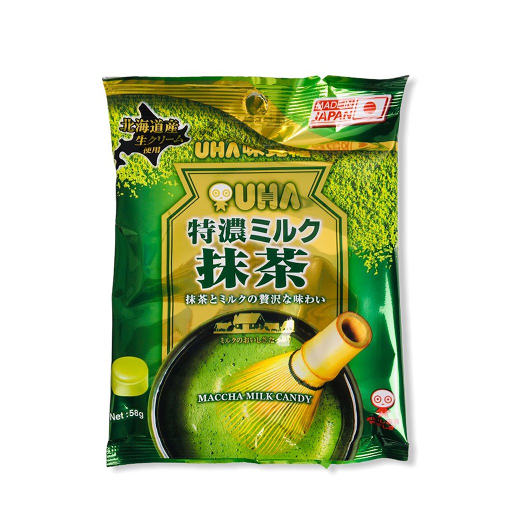 Kẹo UHA Tokuno 58g - Sữa Trà Xanh