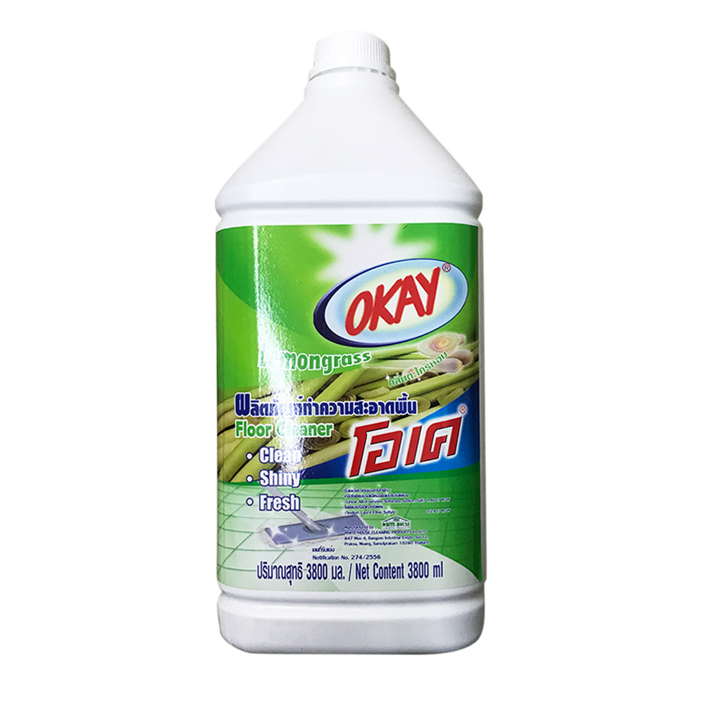 Nước Lau Sàn Lemongrass OKAY Thái Lan 3800ml