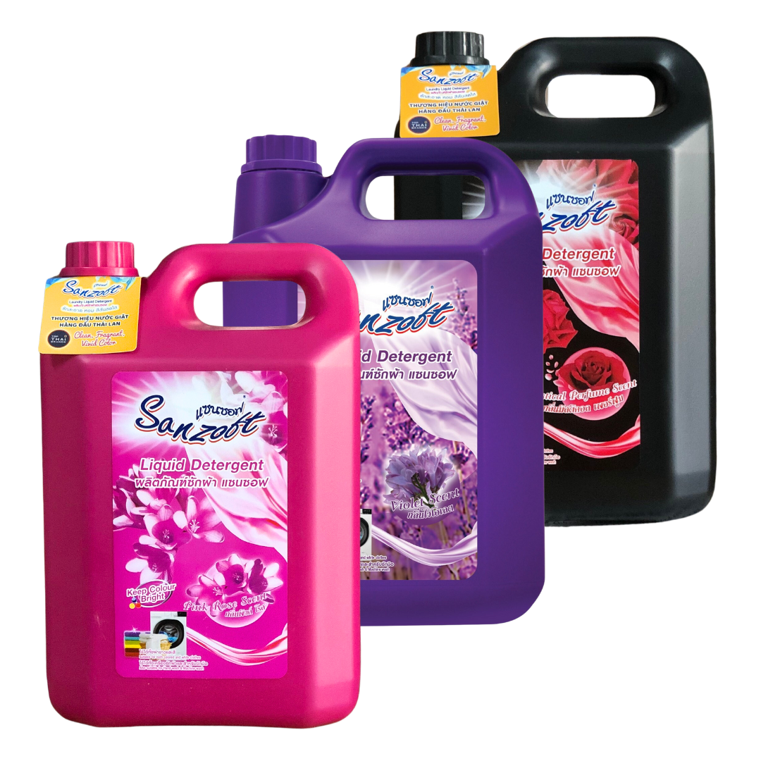 Nước Giặt Xả Đậm Đặc Sanzoft Hương Hoa 6in1 5L