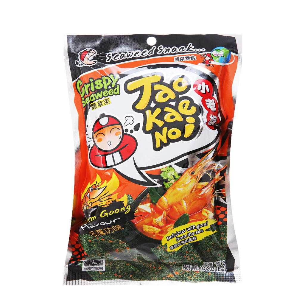 Snack Rong Biển Giòn Tao Kea Noi Vị Chua Cay 15g