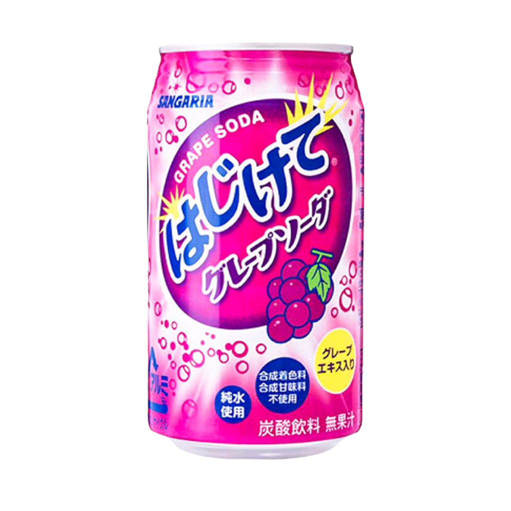 Nước Soda Sangaria Vị Nho Nhật Bản 350ml