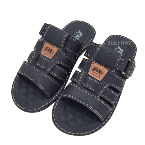 Dép Da FOOTNIKS FN-0962 Màu Đen
