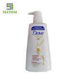 Dầu Gội và Dầu Xả Dove Thẳng Mượt Nutritive Solutions Straight & Silky 410ml