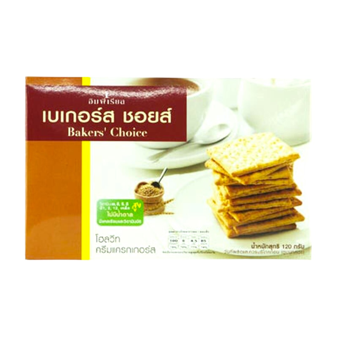 Bánh quy lúa mì không đường Baker's Choice 120gr