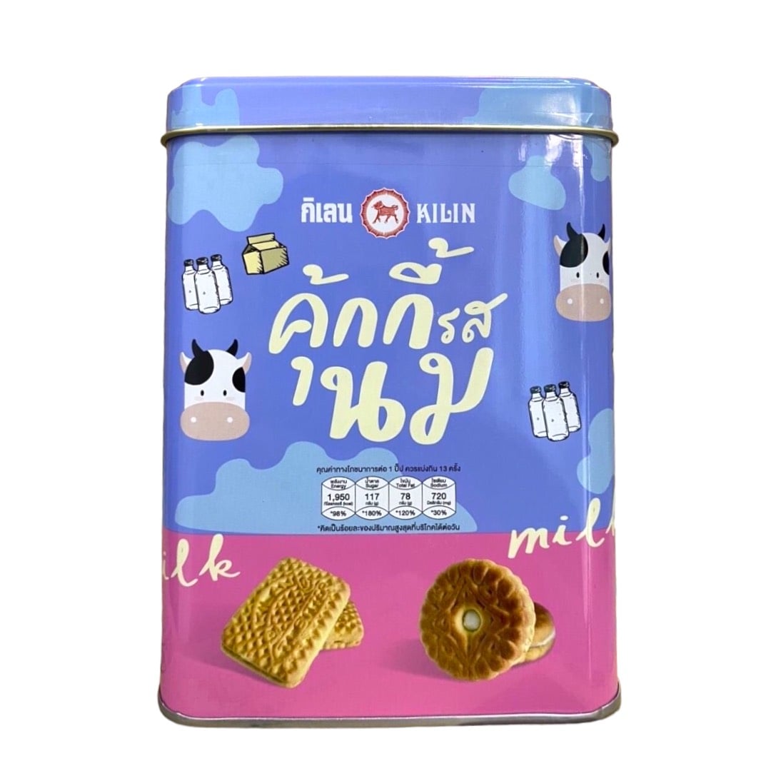 Bánh Quy Sữa Hộp Thiếc Kilin Biscuits 400g