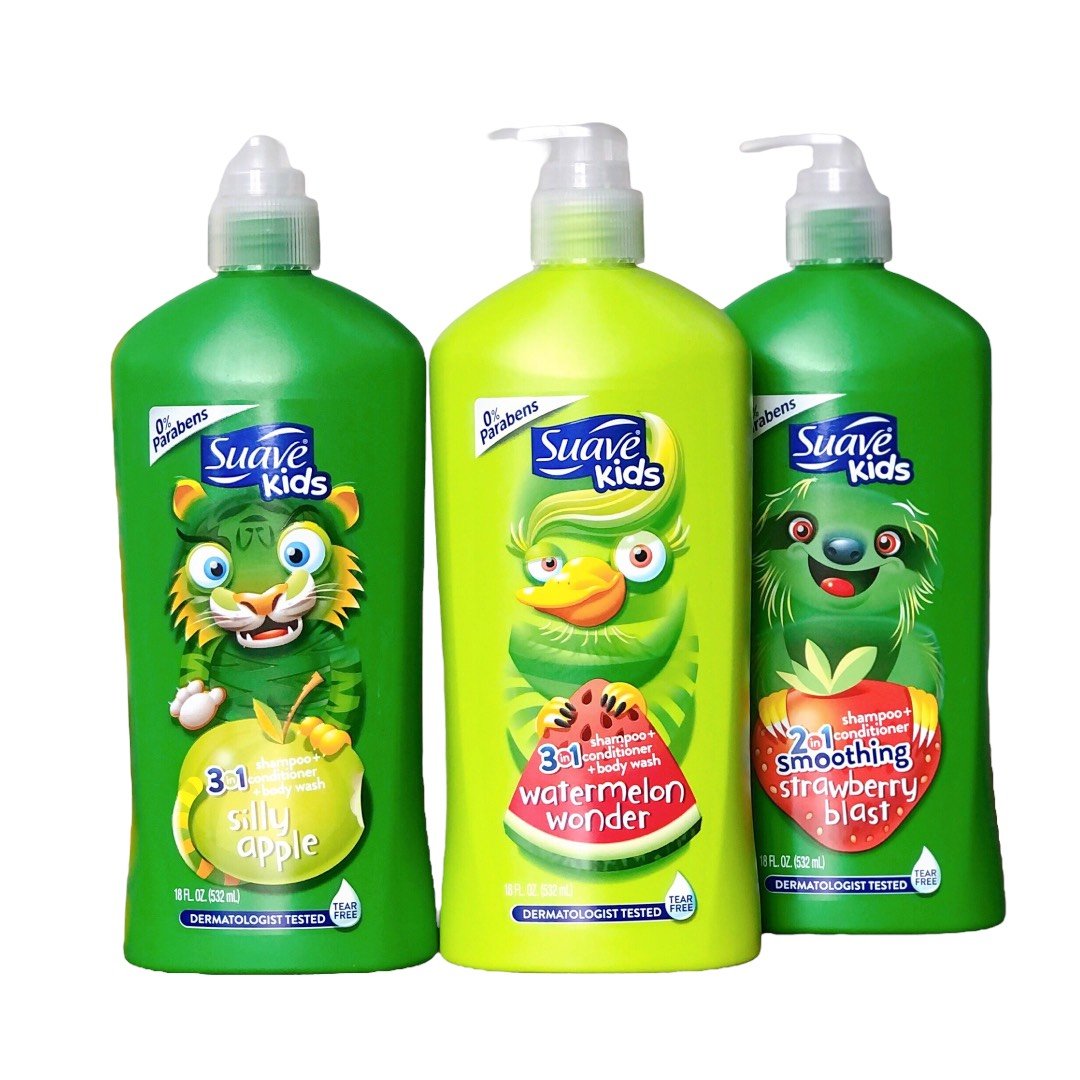 Sữa tắm gội xả Suave Kids 3in1 532ml