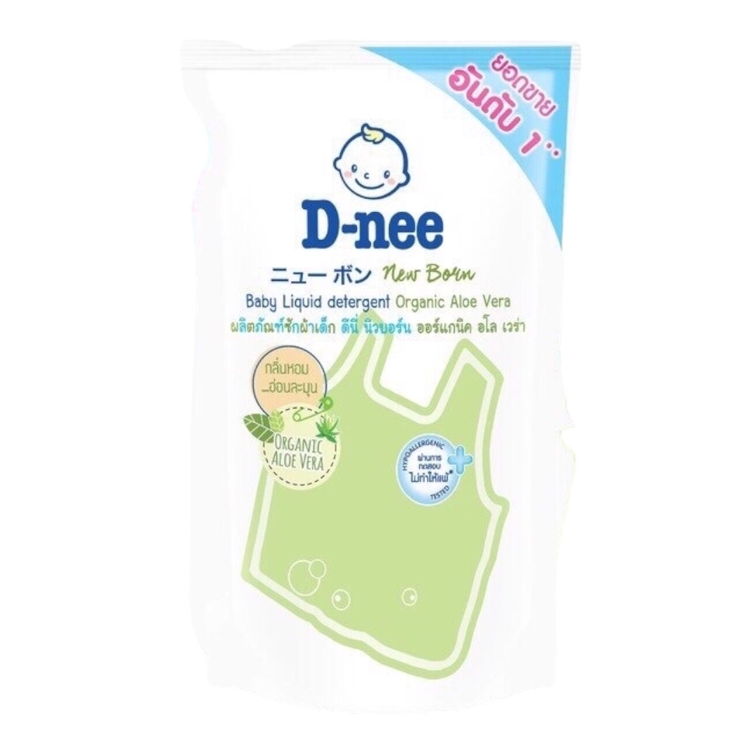 Nước Giặt Xả Dnee Baby Liquid Detergent Organic Aloe Vera 600ml