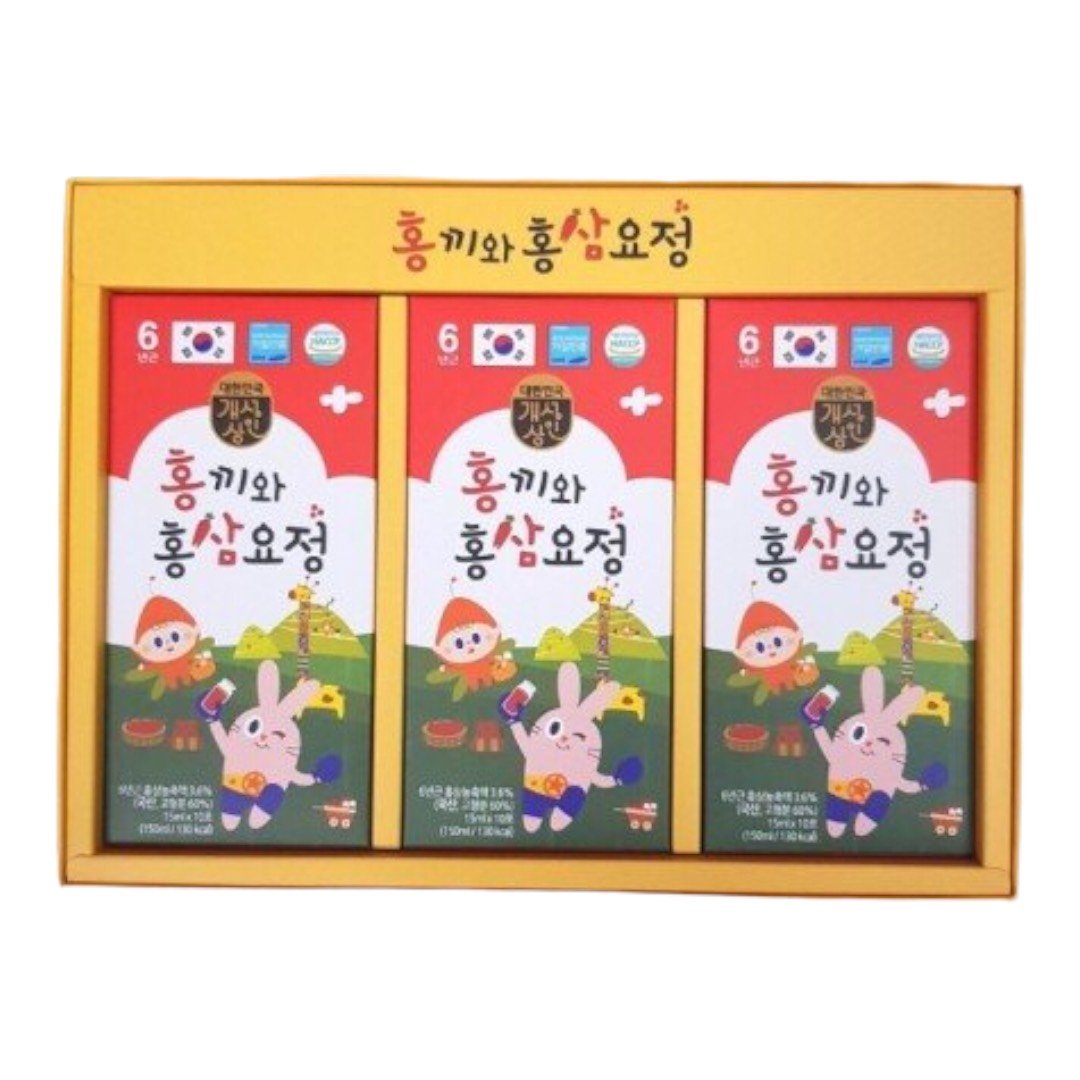 Nước Hồng Sâm Trẻ Em Từ 2-11 Tuổi Hongkki HQ 15ml x 10 gói