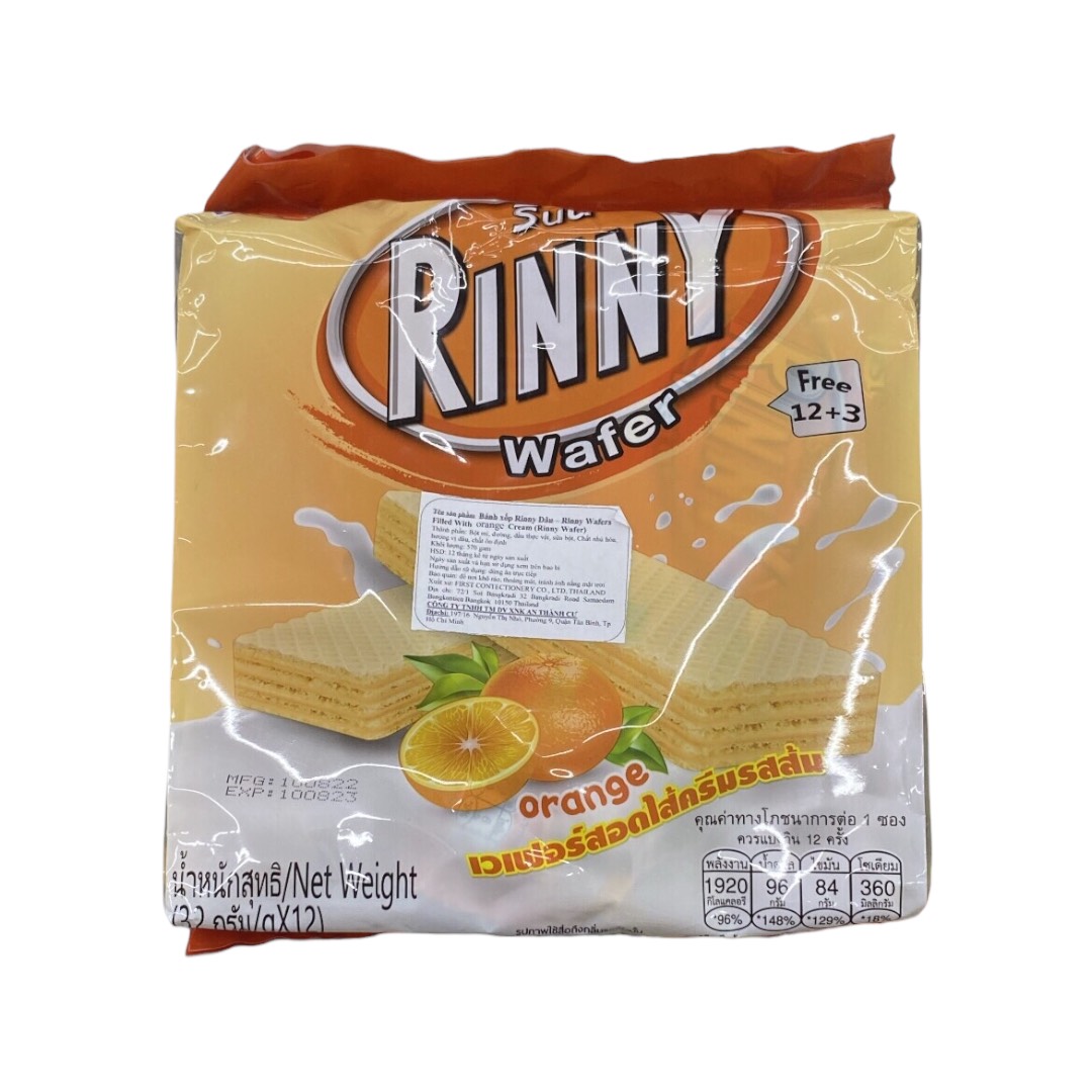 Bánh xốp Rinny Cam 32gr x 12 bịch (tặng kèm 3 bịch)