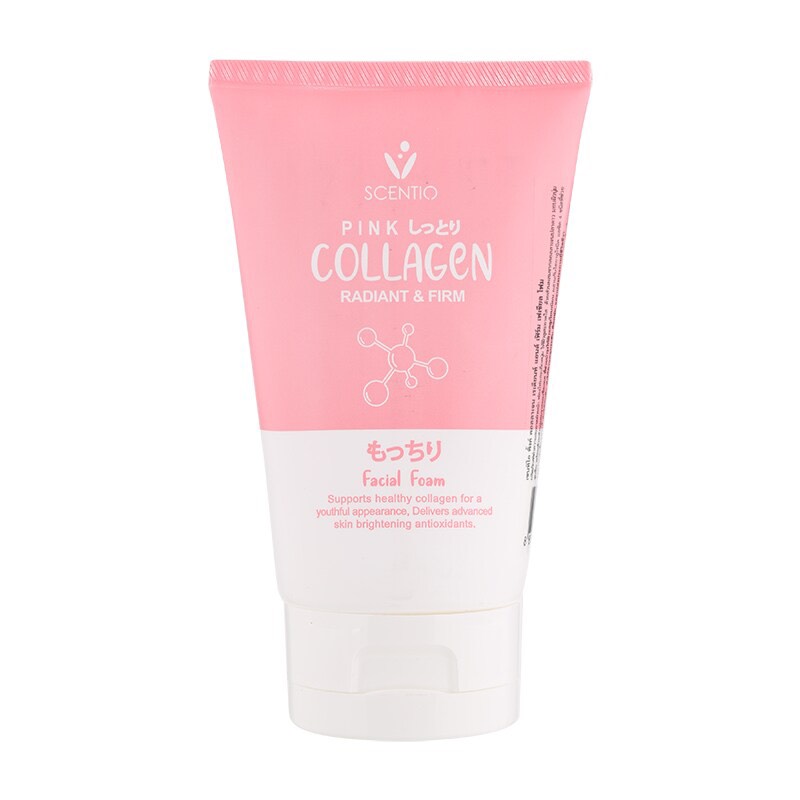 Sữa rửa mặt Dưỡng trắng và săn chắc da Scentio Pink Collagen 100ml