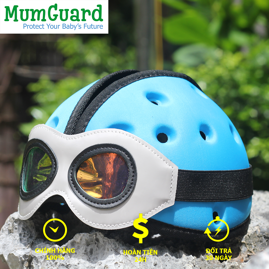 Mũ BH trẻ tập đi, đi xe máy MUMGUARD SPACE BLUE