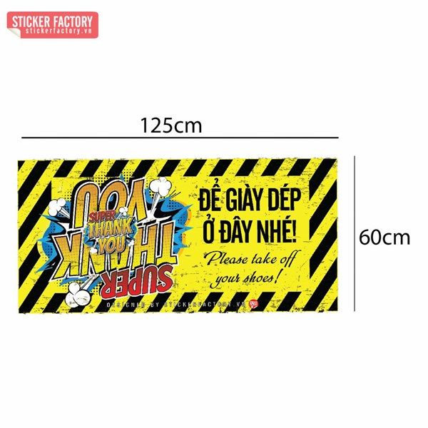 Để giày dép - Sticker decal ứng dụng