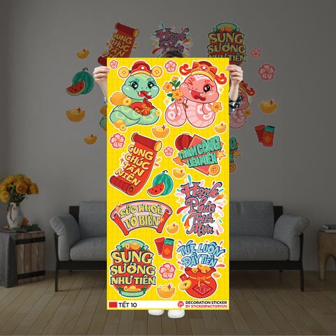  TẾT 10 - Decoration Sticker 