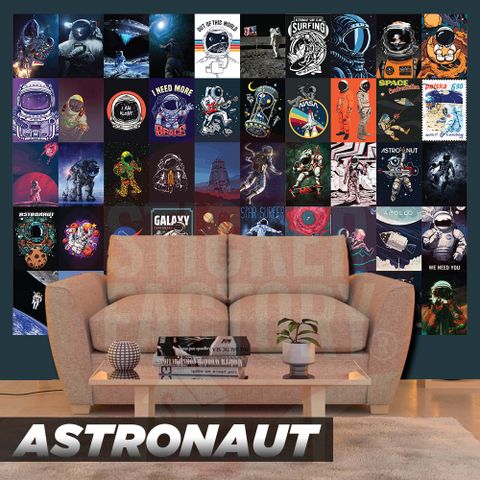  ASTRONAUT - Set 50 Poster A4 dán tường trang trí 