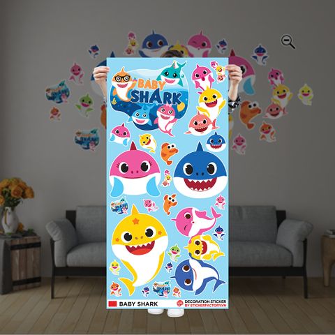  BABY SHARK - Decoration Sticker 