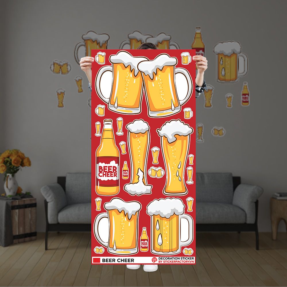 BEER CHEER - Decoration Sticker