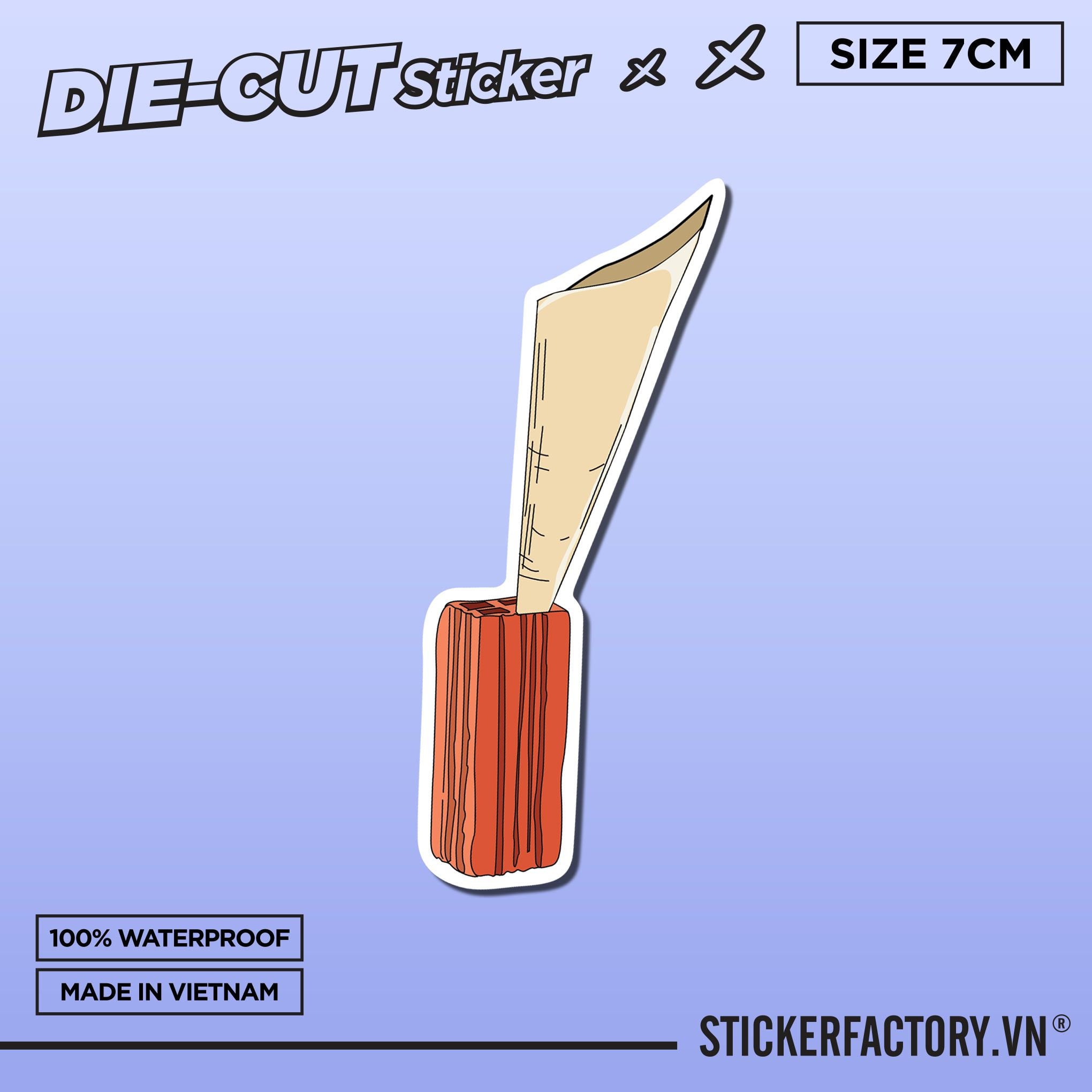 CÂY XĂNG VIỆT NAM 8cm - Sticker Die-cut hình dán cắt rời