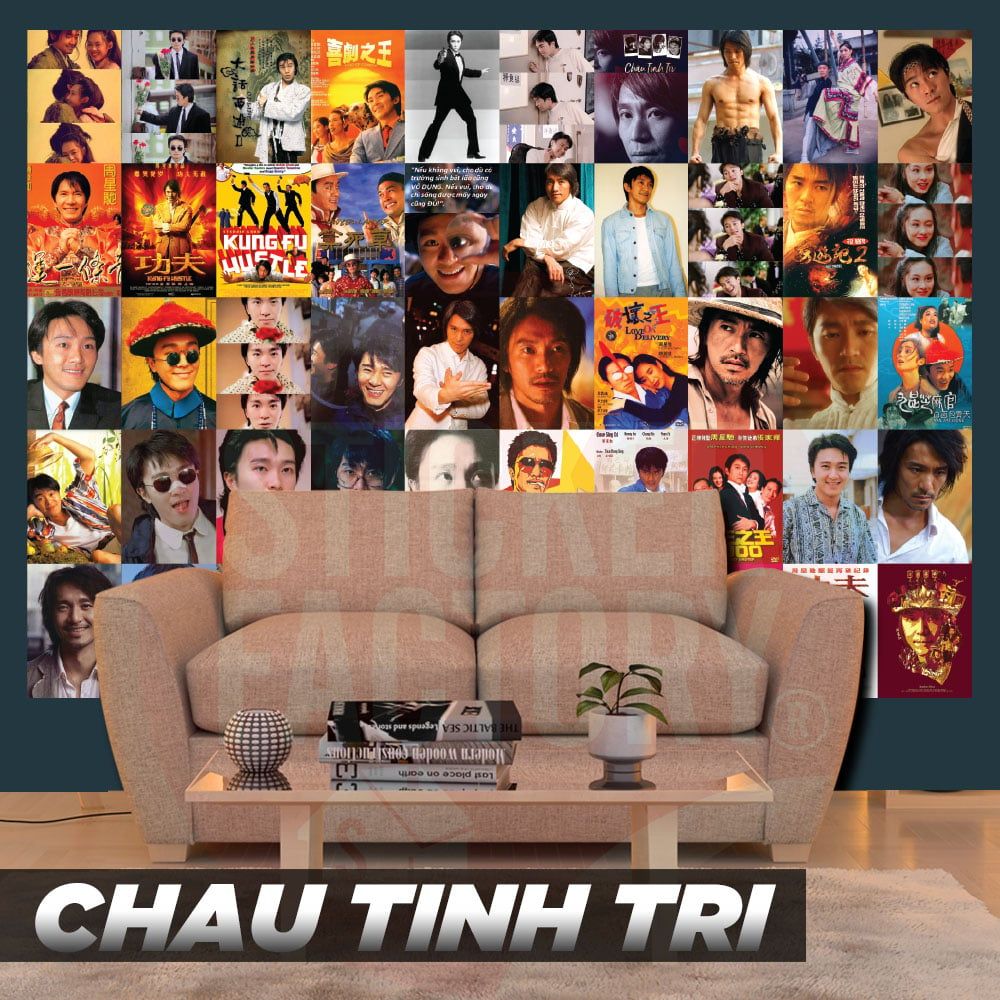 STEPHEN CHOW CHÂU TINH TRÌ - Set 50 Poster A4 dán tường trang trí