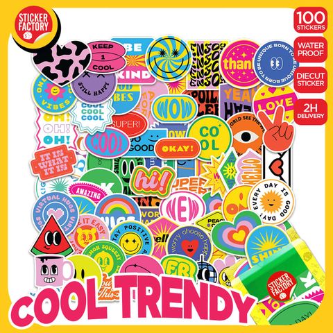  Cool Trendy - Set 100 sticker hình dán 