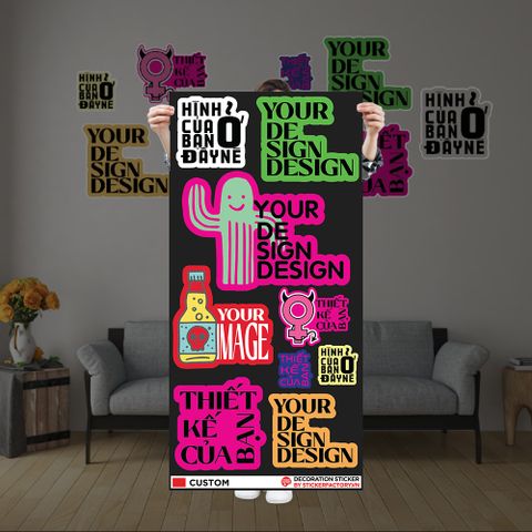  CUSTOM PRINTING - Decoration Sticker 