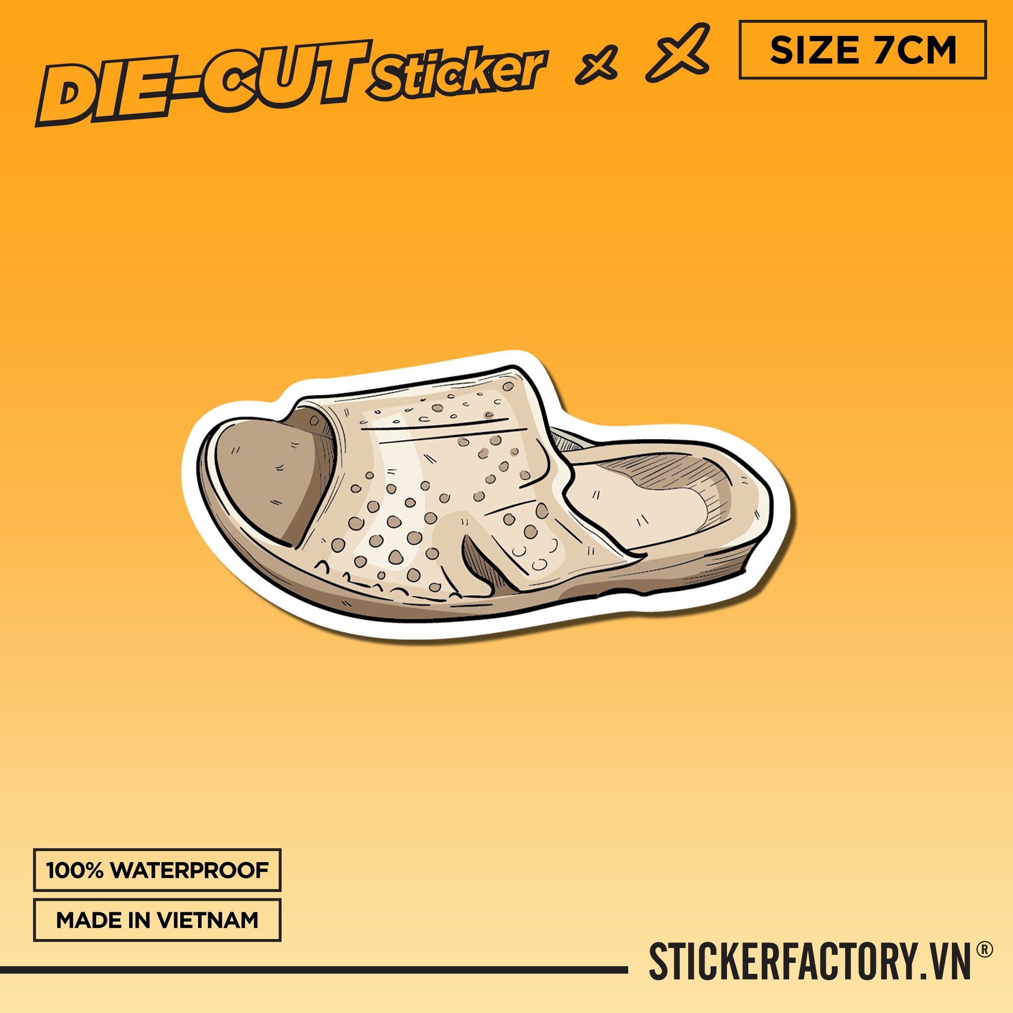 DÉP TỔ ONG 7cm - Sticker Die-cut hình dán cắt rời