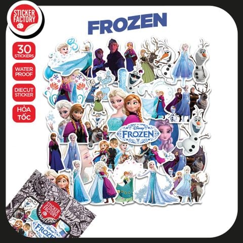  Frozen - Set 30 sticker hình dán 